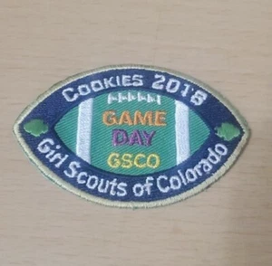 Girl Scouts Cookies 2018 Patch Game Day GSCO Colorado RAR - Bild 1 von 4