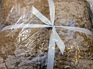 Pottery Barn F/Q Juliette Toile Reversible Pick-Stitch Quilt Harvest Gold Queen - Bild 1 von 1