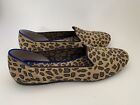 Rothy?S The Loafer Women?S Flats Shoes Slip On Round Toe Brown Leopard Size 8.5