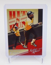 2019 Panini Leather and Lumber Baseball Starling Marte Hit and Run Pitt #HNR-14