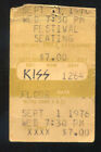 Vintage 1976 Kiss Bob Seger Concert Ticket Stub Notre Dame South Bend In