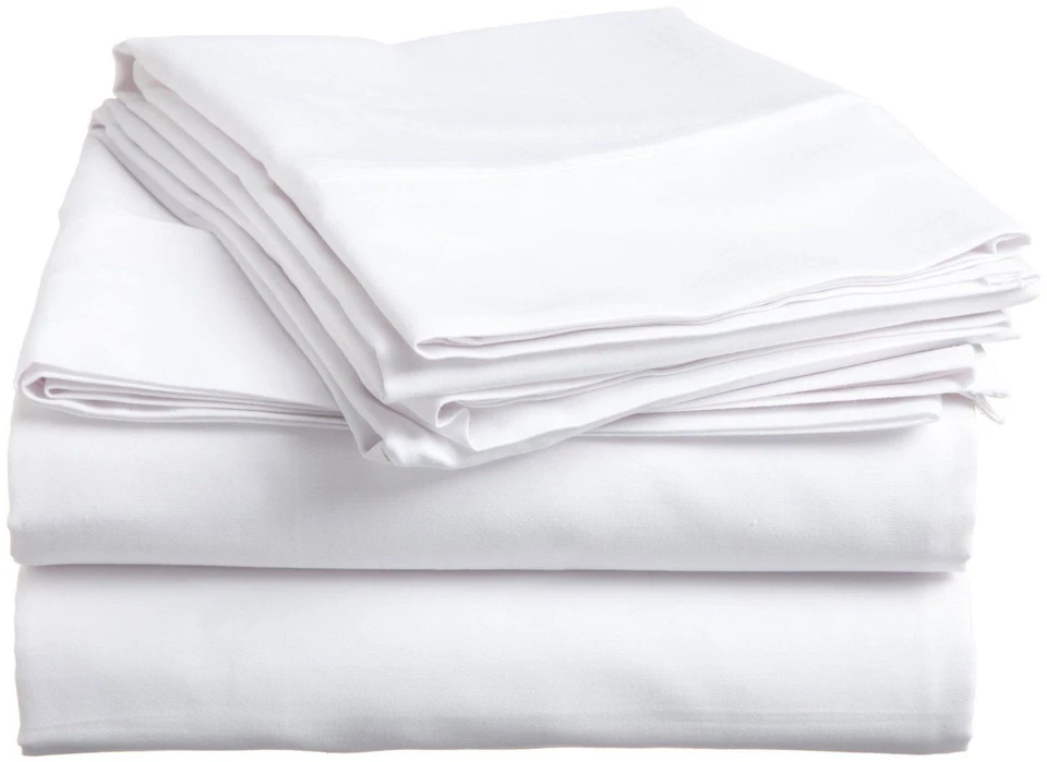Duvet/Fitted/Sheet Set/Pillow TwinQueen King CalKing White 1000TC EgyptianCotton - Image 1 of 1