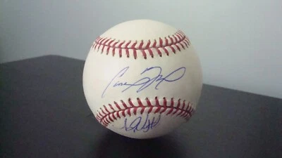 Cameron Maybin AUTOGRAPHED OFFICIAL MAJOR LEAGUE BASEBALL SIGNED ANDY VAN HEKKEN - Image 1 of 3