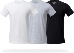 3-Pack Slim Fit Crew Neck T-Shirts for Men - Super Soft Tagless T-Shirts for Men - Picture 1 of 5