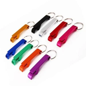 Bottle Opener Keyring Metal Keychain wholesale joblot resale x 100 only 40p each - Picture 1 of 8