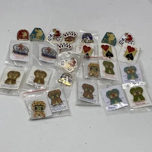 Lotto di 25 spille biker vintage Tx Fort Worth Long John’s Run CCFW nuove e usate - Foto 1 di 7