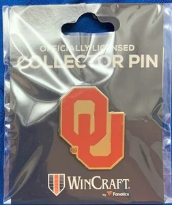 OKLAHOMA SOONERS LOGO LAPEL COLLECTOR PIN NEW WINCRAFT - Picture 1 of 1