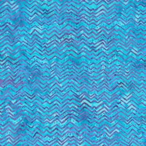 Laurel Burch BATIK Menagerie CHEVRON AQUA Purple Y2494-33 Fabric By FQ 1/4 YD - Picture 1 of 7