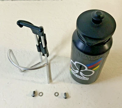 WATER BOTTLE CAGE & WATER BOTTLE COLNAGO STICKERED 134 GRAMS WITH HARDWARE - Image 1 of 4