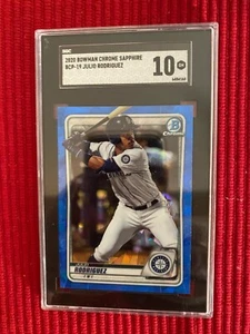 2020 Bowman Chrome Sapphire Edition - #Bcp-19 Julio Rodriguez Sgc 10 - Bild 1 von 2