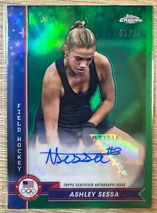 2024 TOPPS CHROME US OLYMPIC HOPEFULS ASHLEY SESSA GREEN SP AUTO #41/99 #AU-AS - Picture 1 of 2