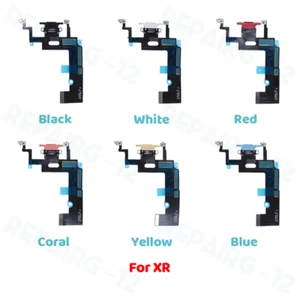 Conector de base de puerto de carga para iPhone XR 6,1"" Flex de repuesto de micrófono - Imagen 1 de 13