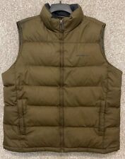 Eddie Bauer Mens Brown EB650 Down Insulated Puffer Vest Jacket Size Large