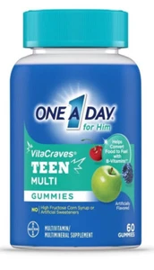 One A Day - Vitacraves Teen Multi Gummies For Him - Multivitamin - 60 count - Picture 1 of 3