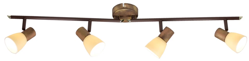 4 Flg. Lampe Deckenleuchte Altkupfer Luca Brilliant