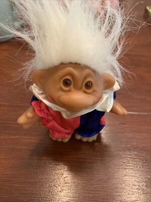 Vintage Dam Troll 5” Clown - 1986 - Clown VG White Hair - Image 1 of 4