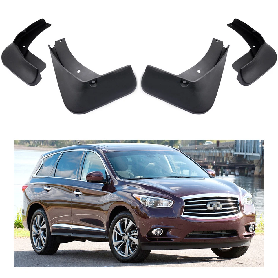 4x Car Mud Flaps Splash Guard Mudguard Fender for Infiniti JX35 2013-2016 14 15 - Imagem 1 de 4