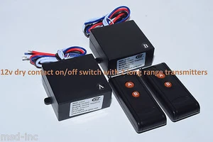 MSD 12V DC 30A 315mhz 2ch on/off relay switch 2 long range remote RP301P2 - Picture 1 of 4
