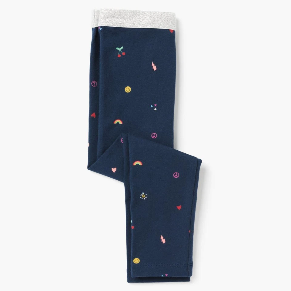 NUEVO CON ETIQUETAS Leggings Gymboree Niñas Icono XXS,XS,S,M,XL Azul Marino Foto 1 de 1