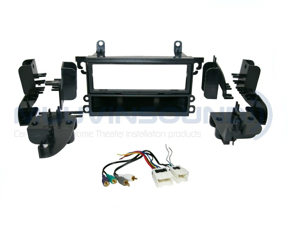 Kit combo painel de instalação montagem estéreo rádio DIN único + chicote de fios AMP NI91 - Imagem 1 de 1