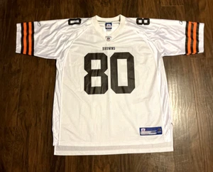 Maglia vintage uomo 2XL bianca Reebok On Field Cleveland Browns Kellen Winslow Jr #80 - Foto 1 di 12