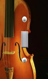 Cubiertas de placa y salida de interruptor de luz VIOLÍN MUSICAL 01 - Imagen 1 de 26
