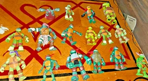 Lot Of 16 Vtg TMNT Teenage Mutant Ninja Turtles Action Figures 80’s 90’s Toys - Picture 1 of 10