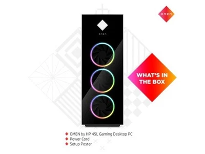 HP OMEN 45L GT22 265K Gaming Desktop PC Intel U9 285K 64GB 3TB 12GB RTX 4070 W11 - Image 1 of 4