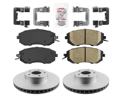 Передние керамические колодки и роторы с покрытием ДЛЯ 2011-2016 SUBARU IMPREZA OUTBACK SPORT - Изображение 1 из 4