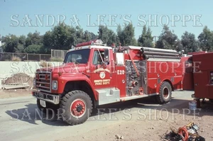 Feuerwehrapparat Dia 1993 LACOFD Malibu Fire - Shasta Co FD Engine 20 #10540 - Bild 1 von 1