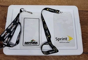 2.DAYTONA INTERNATIONAL SPEEDWAY RARE VINTAGE SPORTS CREDENTIAL LAYNARDS - Picture 1 of 4