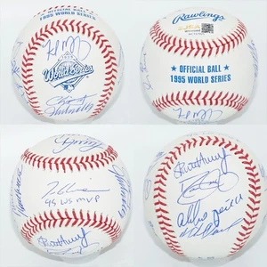 1995 Atlanta Braves WS CHAMPS Team Signed BASEBALL w/ 15 Autos + JSA COA #WC925 - Picture 1 of 7