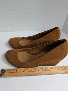 CL By Laundry Brown Wedge Round Toe Heel Womens Shoes Size 6 M Chinese Laundry - Picture 1 of 5