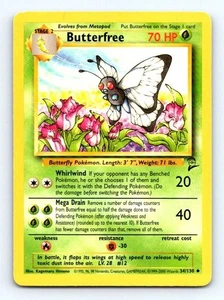 BUTTERFREE 034/130 - POKEMON BASE SET 2 BS2 - NM - Picture 1 of 2