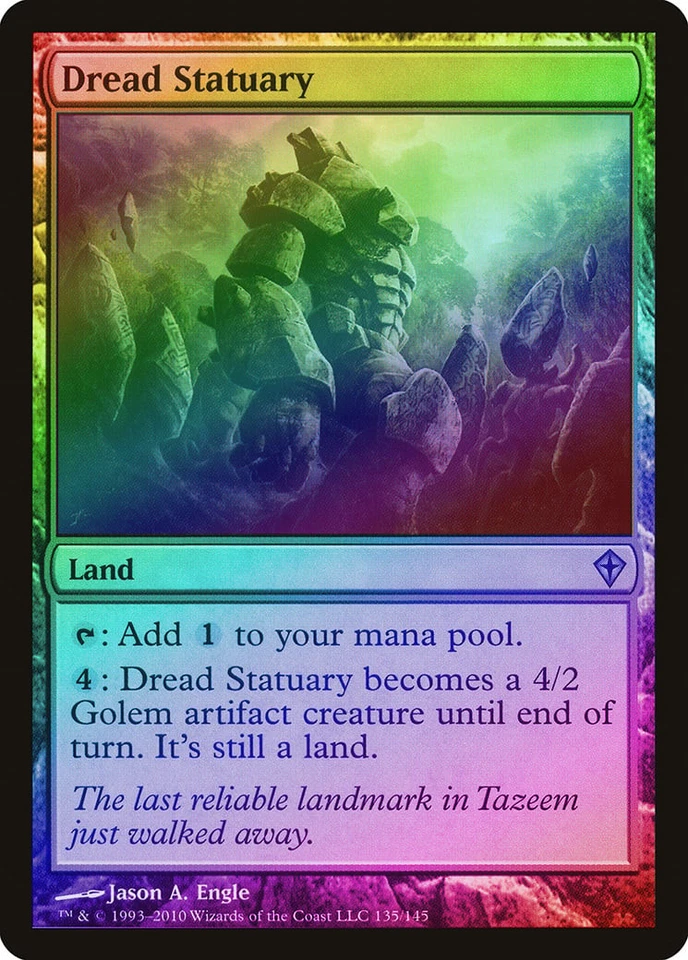 Dread Statuary FOIL Worldwake PLD Land Uncommon MAGIC GATHERING CARD ABUGames - Image 1 of 1
