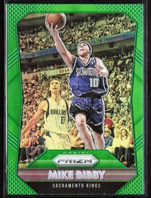 2015-16 Panini Prizm MIKE BIBBY Green Prizm Card #265 Sacramento Kings - Image 1 of 2