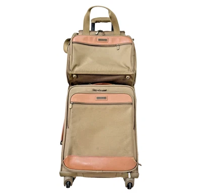 Hartmann Luggage Set 21" 4-Wheel Spinner Carry-On + Toiletry Case Brown GRS - Image 1 of 4