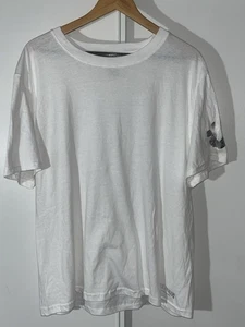 True Religion T-shirt Mens XL White Metallic Horseshoe Logo Short Slevee Tee - Picture 1 of 13