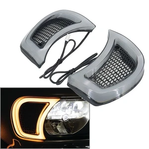 Motorcycle Tracer Vent Accent LED Indicator Lights For Harley Road Glide 15-2023 - Picture 1 of 9