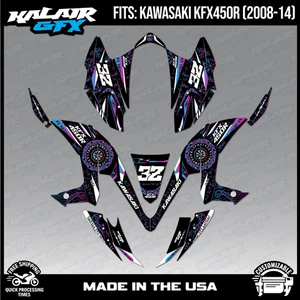 Graphics Kit for KAWASAKI KFX450R (2008-2014) Midgard Series - Magenta - 16 Mil - Bild 1 von 4