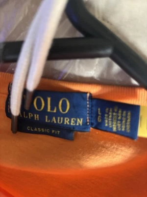 Polo Ralph Lauren Polo Bear costume da bagno arancione logo ricamato tavola pantaloncini L - Immagine 1 di 4