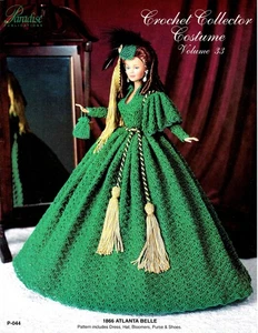 Paradise Volume 33 1866 Atlanta Belle Fashion Doll Crochet Leaflet - Picture 1 of 2