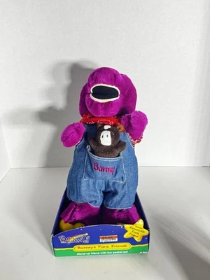 Barney’s Farm Friends Plush Toy 13” W/ Horse 1997 Vintage New Old Stock Read - Image 1 of 4