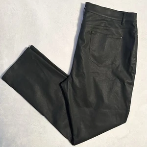 Lafayette 148 New York Thompson Waxed Denim Black Jeans Women’s 16 Pant NWT New - Picture 1 of 12