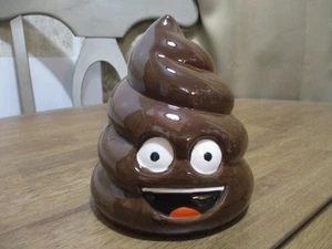 Poop Emoji Ceramic Coin Bank / Piggy Bank - Picture 1 of 10