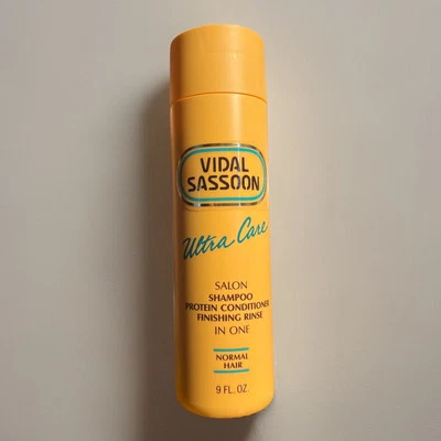 Rare Vintage Vidal Sassoon 90s Ultra Care Shampoo Protein Conditioner Rinse 1990 - Image 1 of 4