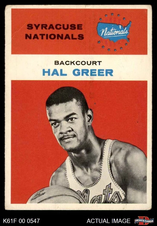 1961 Fleer #16 Hal Greer Nationals-BSKB RC HOF Marshall  2 - GOOD - Image 1 of 1