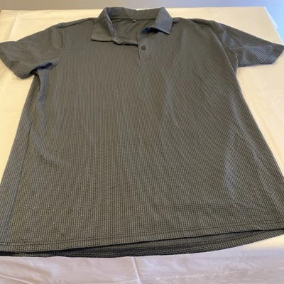 Men’s New Charcoal Gray, Polo Button Up Size XXXL - Image 1 of 4