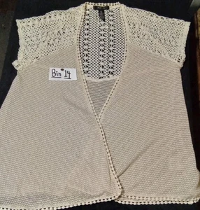Woman's Open Front Sweater Vest Size L By Style&Co B14 - Picture 1 of 12