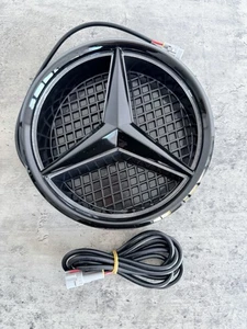 Rejilla LED negra brillante emblema estrella Mercedes-Benz W205 W212 W176 parte A0008880060 - Imagen 1 de 10